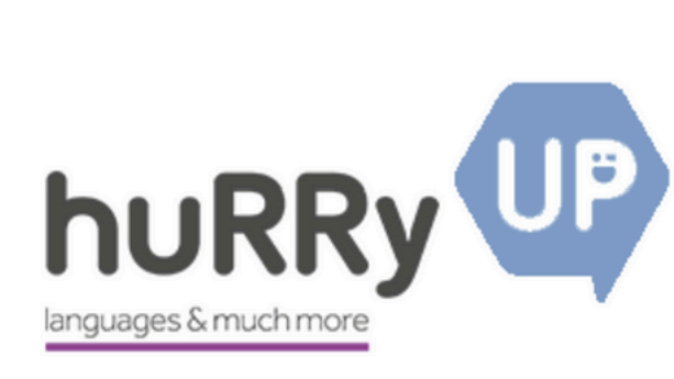 logo academia de idiomas hurry-up vitoria